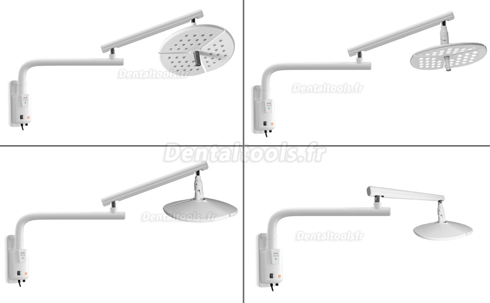 KWS KD-2036B-4 lampe chirurgicale dentaire LED murale 80W sans ombre